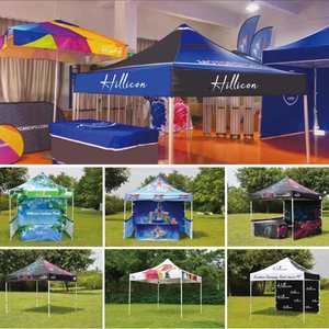 Custom Logo Hexagon <b>Frame</b> Pop up Gazebo Advertising Commercial <b>Tent</b> 3x3/3x4.5/3x6 Outdoor Fire-Resist 600D Fabric - Product Image 4