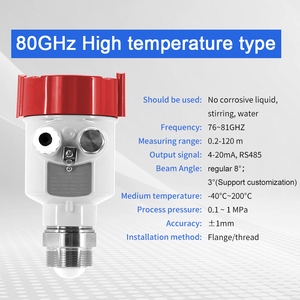 रासायनिक तरल अनाज सीमेंट भंडारण के लिए तरल और ठोस मीडिया टैंक साइलो के लिए गैर-संपर्क एफएमकेडब्ल्यू रडार स्तर मीटर - Product Image 5