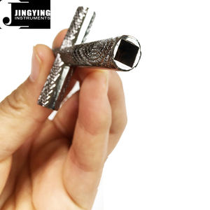 ประแจกลองทรงสี่เหลี่ยมอเนกประสงค์ รุ่น Jingying 2025 ผลิตจากโรงงาน ขายส่ง ทำจากโลหะผสมสังกะสี พร้อมสายคล้องคอ สำหรับอุปกรณ์เสริมชุดกลองแจ๊ส - Product Image 6