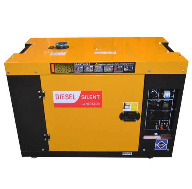 YHS Home Use 10kva Diesel Generator 10kw Small Portable Silent Type ATS Option Remote Start 50/60Hz Single Phase AC Frequency
