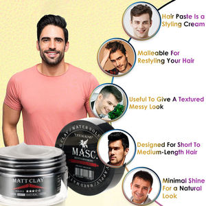Wholesale Man Hair <b>Styling</b> Products Matte Hair Clay Wax Private Label Hair Hold Wax China with logo - Product Image 4