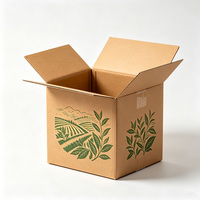 Boîtes d'emballage en carton pour thé, personnalisées et imprimées, imperméables, en carton kraft ondulé, pour aliments