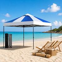 Tente Commerciale Instantanée 10x10 en PVC, Résistante aux UV, avec Structure en Acier de 40mm, Idéale pour Expositions, Montage Facile, Étanche