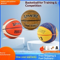 Ballon de basketball en PU pour intérieur et extérieur, taille 5 et 7, avec doublure en butyl, couleur personnalisable, pour compétition adulte, entraînement jeunes et étudiants