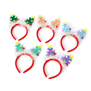 Nueva diadema/clip para la cabeza con forma de árbol de Navidad, de fieltro, para adultos y niños, decoraciones para fiestas - Product Image 5