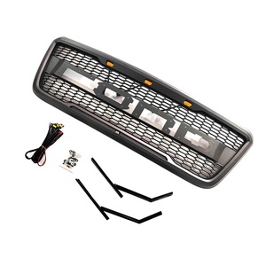 ย่างสําหรับ 2004 <span class=keywords><strong>2005</strong></span> 2006 2007 2008 f150 Raptor ย่าง W/<span class=keywords><strong>E</strong></span> 3 ไฟ LED สีเหลืองอําพันและตัวอักษร Matte สีดํา - Product Image 1