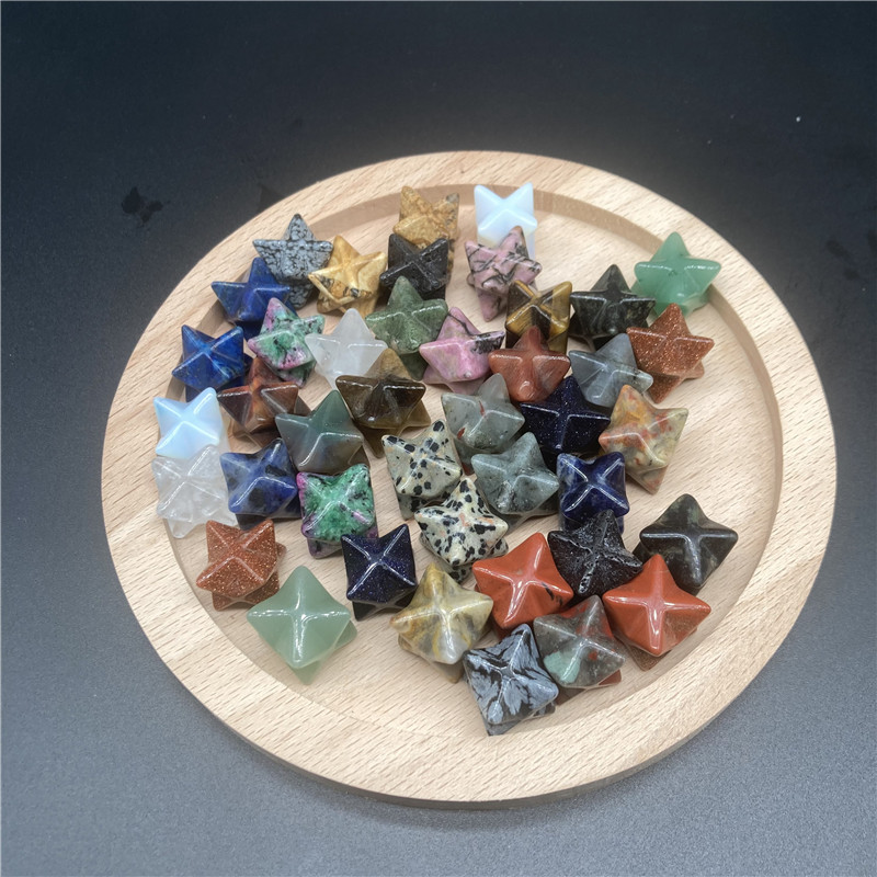 13 мм хрустальные камни Merkaba, лечебные камни, полудрагоценные камни, поделки