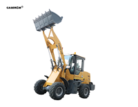 Mini-chargeuse frontale à quatre roues motrices de 1,8 tonne CASER L18 avec godet robuste de 0,7 m³