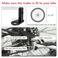 Installation facile Amovible Sécurité Voyage Jogging Transport Double Enfant Vélo Remorque Camper Ebike Pet Remorque
