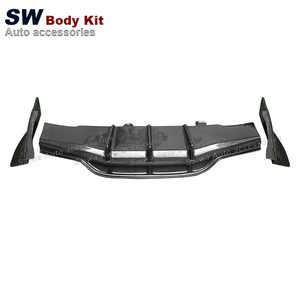 Difusor trasero de fibra de carbono para <span class=keywords><strong>mercedes</strong></span>-<span class=keywords><strong>benz</strong></span> <span class=keywords><strong>Clase</strong></span> <span class=keywords><strong>C</strong></span> W205 C63 Coupe 15-18 Kit de carrocería de parachoques trasero mejorado - Product Image 6