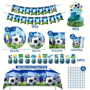 Mantel desechable impermeable con temática de partidos de fútbol, trofeo de fútbol, decoración para fiestas de cumpleaños, Acción de Gracias, graduación, <span class=keywords><strong>picnic</strong></span> - Product Image 5