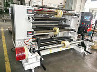 LFQ-1300 kontrol komputer Opp Bopp PE PP Film Rewinder mesin pemotong