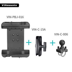 VINmounts Industrial 10 Inch Tablet <b>Holder</b> Kit with 360° Rotation Adjustable Heavy Duty Mount for Forklift Vehicle Equipment - Product Image 3