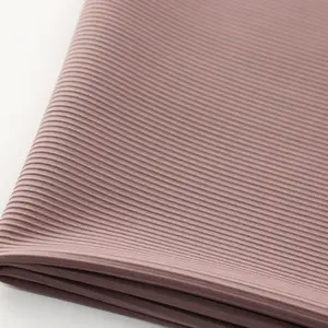 Fabric Manufacture Supply 250gsm Thick Rib Knit Stripe Fabric For Bikini