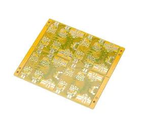 Yellow ink lead free tin spraying process special 6 layers PCB and SMT for industrial control field PCBA