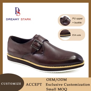 Chaussures habillées classiques pour hommes, faites à la main, de haute qualité, en PU, avec boucle, logo personnalisé, marque originale, chaussures habillées et oxfords - Product Image 5