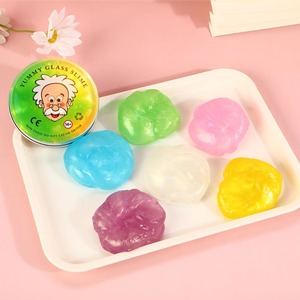 24 couleurs de slime cristallin, boue non-newtonienne, anti-stress, artisanat DIY, argile en silicone pour adolescents et adultes, unisexe - Product Image 2