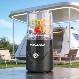 เครื่องปั่นพกพาขนาดเล็ก 260 มล. แบบไร้สาย ใช้สาย USB ใบมีด SUS304 2 ใบ ปลอดสาร BPA ป้องกันการรั่วซึม ปรับความเร็วได้ บดน้ำแข็งได้ เหมาะสำหรับใช้งานกลางแจ้ง - Product Image 2