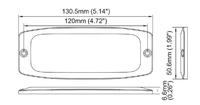 Barre lumineuse d'avertissement à 36 fonctions clignotantes, 36W, en aluminium, étanche IP65, pour camions et véhicules de construction, DC 12-24V