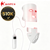 Masque LED professionnel pour le visage, le cou et la poitrine, thérapie par lumière rouge 630nm 850nm, ensemble d'appareils de soin du visage, fabricant OEM