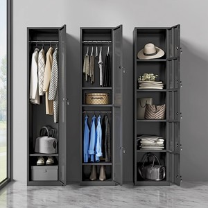 Chất Lượng Cao Dày Thép Màu Đen Duy Nhất Cửa <span class=keywords><strong>Locker</strong></span> Nhân Viên Ký Túc Xá Phòng Tắm Lưu Trữ <span class=keywords><strong>Locker</strong></span> Tủ Với Khóa Tủ Khóa Đơn Giản - Product Image 5