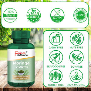Complément alimentaire biologique à base de Moringa 10000 mg, soutient la fonction immunitaire, la santé, la tension artérielle élevée, capsules de Moringa - Product Image 5