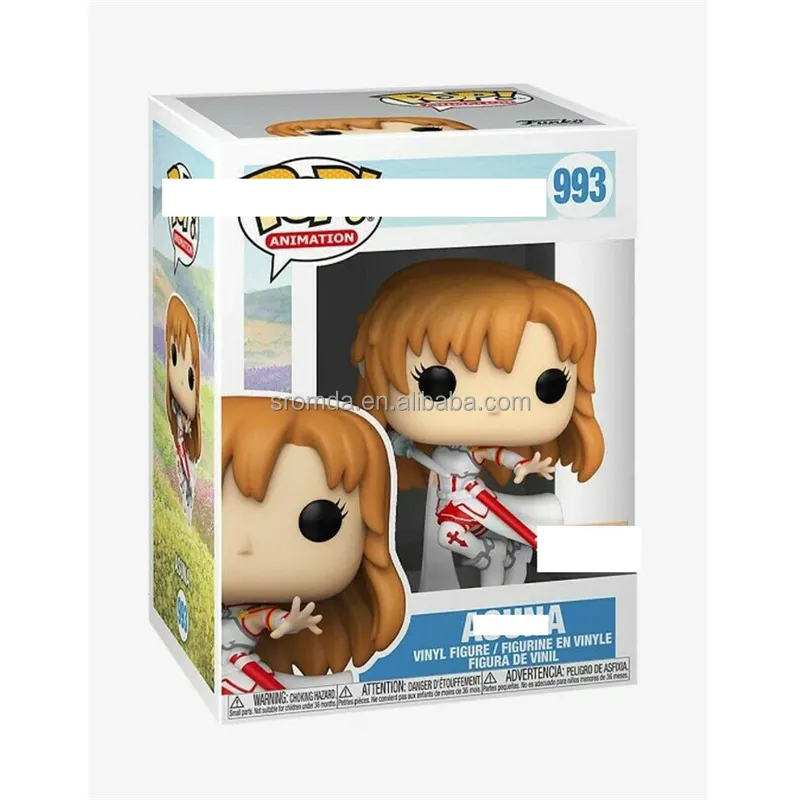 Figura de acción FUNK POP de animación, Sword Art en línea 993, Asuna, modelo de colección, figura de vinilo de alta calidad