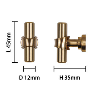 ลูกบิดมือจับลิ้นชักและโต๊ะเครื่องแป้งทำจากสังกะสีอัลลอยหรูหรา - Product Image 3