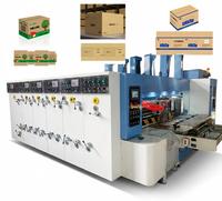 Máquina Automática de Corte y Ranurado Flexográfico para Cajas de Cartón Corrugado de Velocidad Media