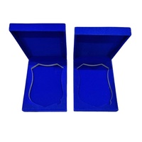 Boîte à cadeaux en velours verticale de grande taille 18,5*14 cm, boîte de présentation pour médailles, champion, souvenirs, badge