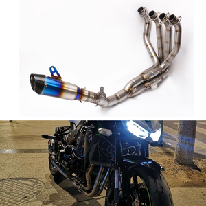 Pour Kawasaki Z1000 2010 - 2021 <span class=keywords><strong>Z1000SX</strong></span> 2010 - <span class=keywords><strong>2019</strong></span> tuyau d'échappement Moto vélo système d'échappement complet course titane - Product Image 1
