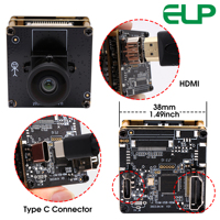 ELP H.264 Sans Distorsion Zoom Numérique 95 Degrés CCTV PC Caméra 4K 30FPS IMX415 CMOS USB Webcam UHD 3840X2160 Mini Caméra