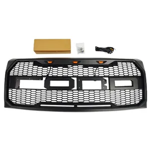 Grilles de pare-chocs avant de voiture Plug & Play pour F-150 2009-2014 Style Cache inférieur en maille Accessoires de tuning automobile - Product Image 3