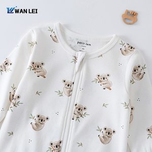 <span class=keywords><strong>Pyjama</strong></span> bébé automne-printemps, combinaison en tricot à manches longues, vêtements de nuit pour nouveau-né, vêtements en coton doux pour bébé, combinaison unisexe - Product Image 2