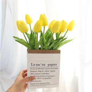 Flores de Tulipán Artificiales Qingyu Chronicle, Mini PU de Tacto Suave para Decoración del Hogar, Accesorios para Bodas - Product Image 4
