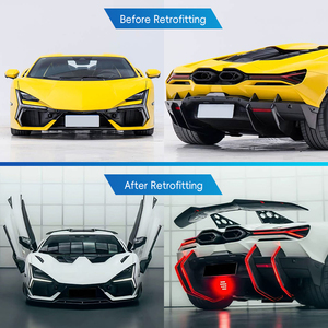 Kit de Carrocería de Fibra de Carbono Seca para Modificación de Automóviles, Alerón Delantero, Alerón Trasero, Faldones Laterales, Puerta Trasera para Lamborghini Revuelto (2023-2026) - Product Image 2