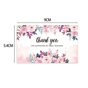Kartu pos Logo warna-warni murah promosi kartu bisnis kartu ucapan khusus kartu Terima kasih untuk bisnis kecil - Product Image 3
