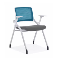 Chaises de salle de conférence modernes avec tablette intégrée, chaises de bureau pliantes, chaises empilables pour écoles et invités, et chaises de réception
