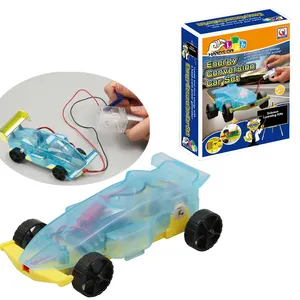 Паровые игрушки Huiye, электрический преобразователь энергии, автомобиль, игрушки, наука, сделай сам, электрический автомобиль, детский научный набор, игрушки