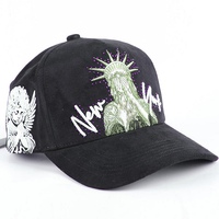 Gorras Deportivas 3D de Alta Calidad con Forro de Satén, Gorra de Béisbol Unisex con Logotipo Personalizado, Poliéster, Visera de Gamuza Negra, 5 Paneles, Diseño Étnico con Puntos