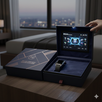 Boîte d'emballage de luxe pour montre connectée avec fermeture magnétique noire mate pour l'emballage de montres connectées étanches et de fitness