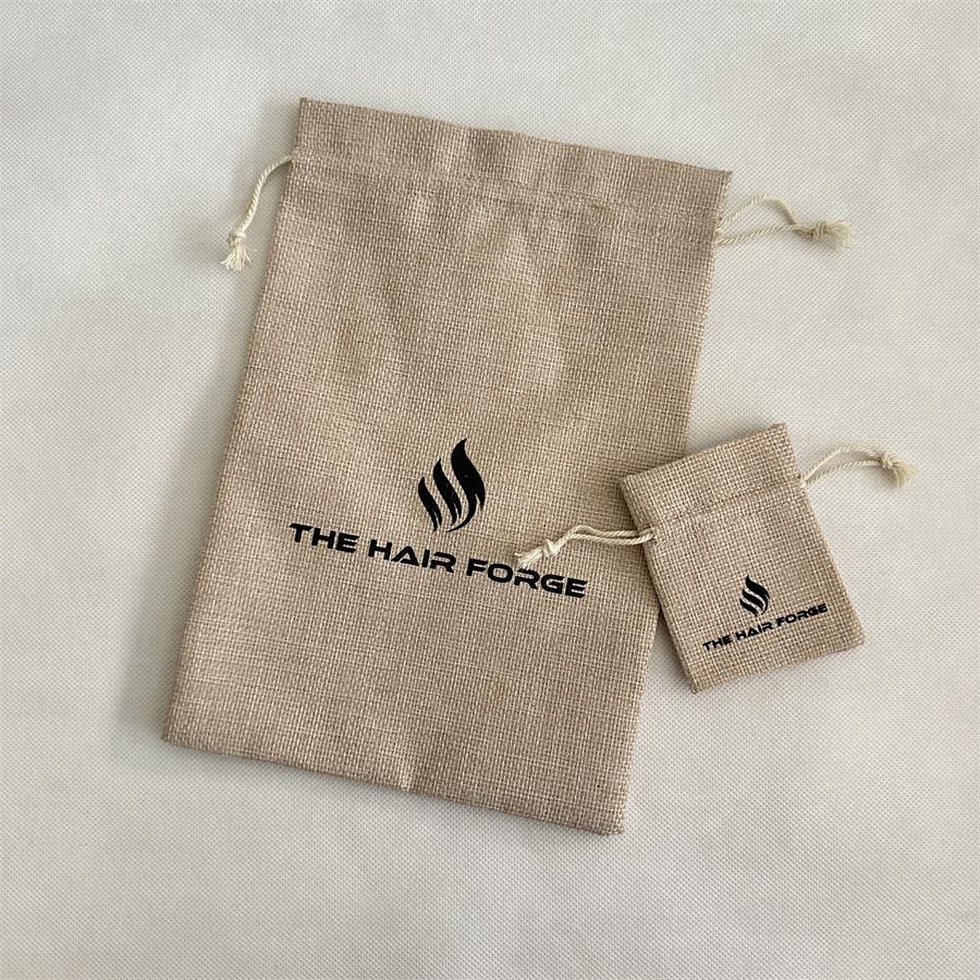 2023 Custom Logo Printing Jute Gift Pouch detail