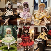 Vêtements de poupée BJD de style Mori Lolita, 6 pouces (30 cm), ensemble décontracté automne/hiver, tissu 14+