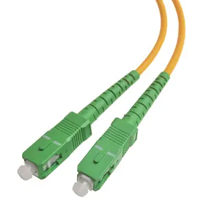 Düşük kaybı SC/APC 9/125 SM SX 3m G657A fiber optik yama kablosu