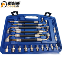 Nouveau 2A10 Kit de test de fuite de climatiseur automobile Détecteur de fuite de climatisation Kit d'outils de réparation de détection de compresseur A/C