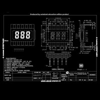 Produsen LCD Layar Segmen 3 Digit Hitam Putih Modul Layar LCD Kecil untuk Aksesori Pena Pencetak 3D