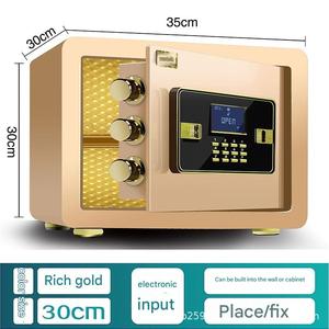 <span class=keywords><strong>Cassaforte</strong></span> Domestica Antifurto Direttamente dalla Fabbrica, Piccola Cassetta di Sicurezza Elettronica con Serratura Digitale, Impronta Digitale e Password, Doppia Porta Nascosta - Product Image 5