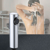 Robinet de bain de pieds hygiénique écologique, design moderne, mural, double sortie, pour salle de bain d'hôtel, y compris toilettes