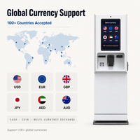 Kiosco de Pago para Lavado de Autos de Autoservicio, IP65, Resistente al Agua, Pantalla de 1500nits, Terminal POS con Monedas, Billetes, QR, NFC, OEM, ODM Disponible