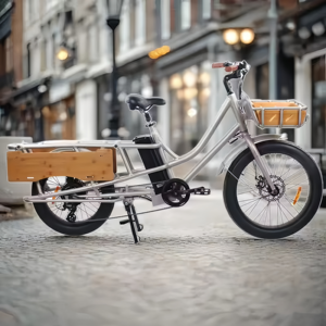 Vélo électrique pour adultes, batterie lithium haute capacité 48V, moteur sans balais 500W, cadre en aluminium, 7 vitesses, freinage hydraulique JYOP-SMCARGO3 500W Bru - Product Image 5